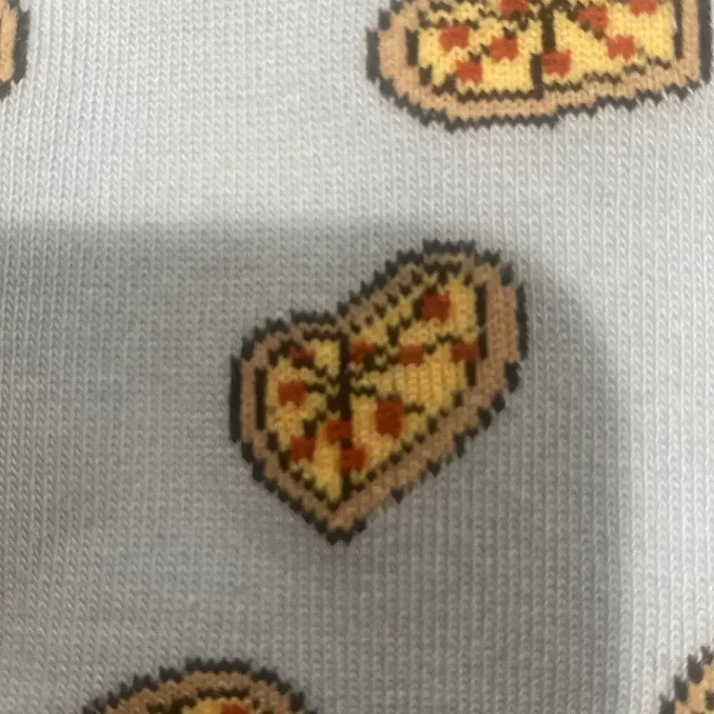 J. Crew Heart-shaped pizza socks